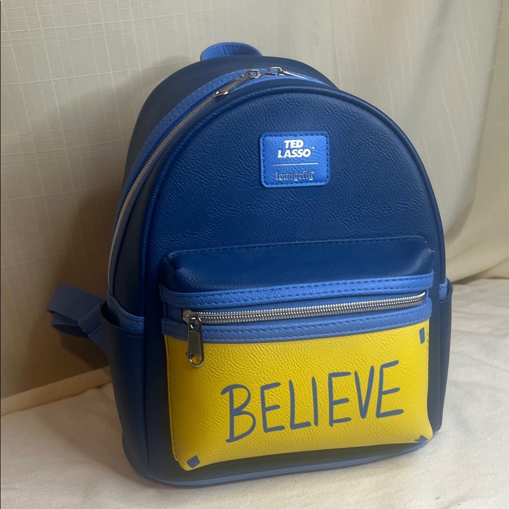 Ted Lasso Loungefly Mini Backpack  BELIEVE,NWOT